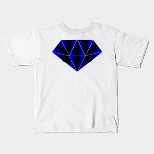 blue geometric diamond Kids T-Shirt